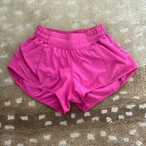 Pink hottie hot Lululemon shorts size 0
